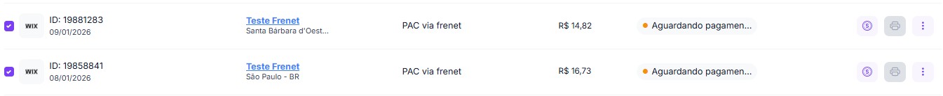 Saiba como integrar a Frenet com a plataforma Wix 8 passo7